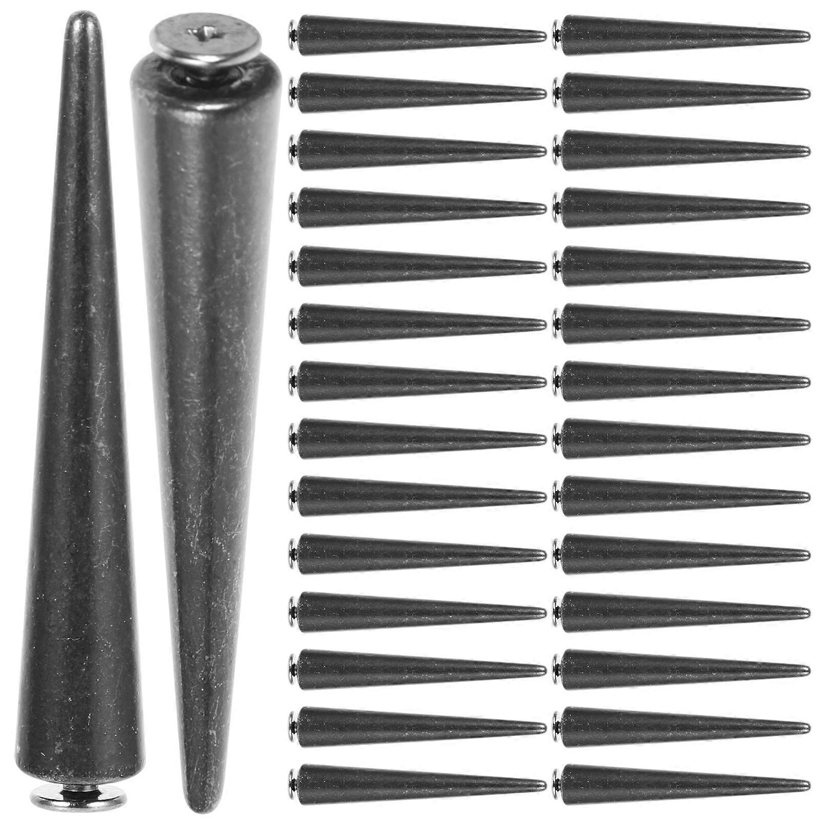 Metal Punk Spikes for Clothing Studs for DIY Use 120Pcs Kit