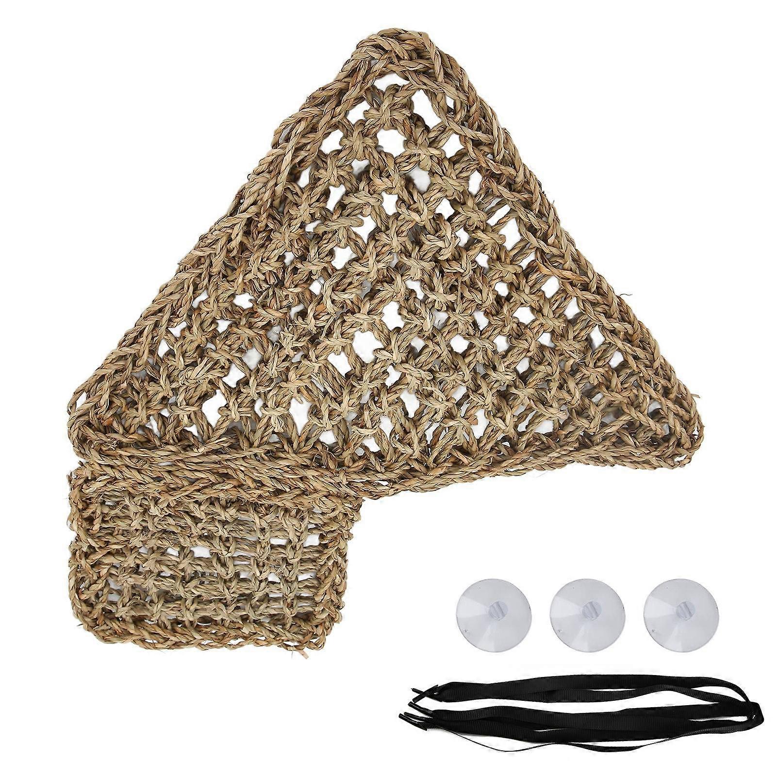 Lizard Climbing Hammock Climbing Pet Entertainment Triangular Seagrass Jungle Vines Hammock