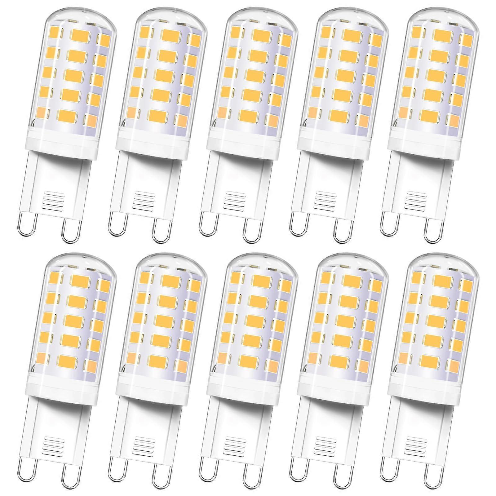 G9 LED Light Bulbs 4W 4000K 240V 400LM No Flicker Non Dimmable Capsule BiPin G9 Equiv To 33W Halogen 10 Pack