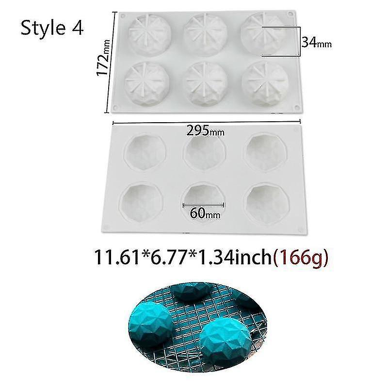 Bakeware Sets Style 4 Art Cake Decorating Mold 3d Silicone Molds Baking Tools For Heart Round Cakes Chocolate