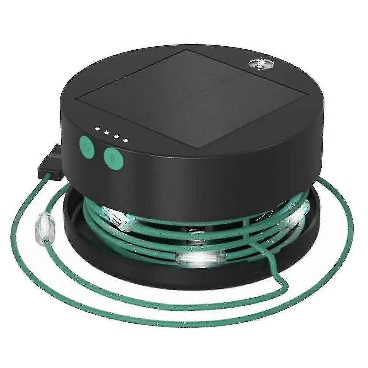 Solar Camping String Lights Med Telefonoplader Udendørs LED Lampe Camping Udstyr