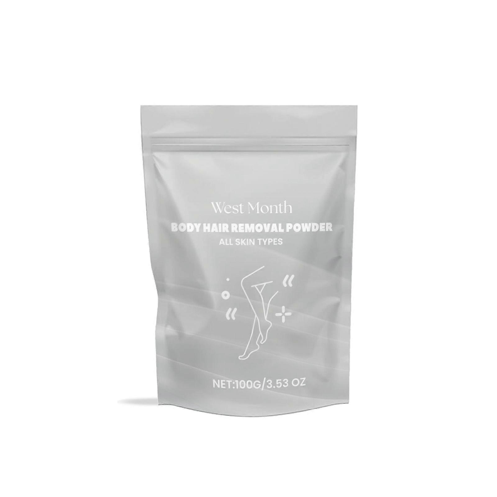 West&Month Body Hair Removal Powder, All Body Armpit Hair Arms Refreshing Gentle Clean Smooth Skin Hair Removal Powder