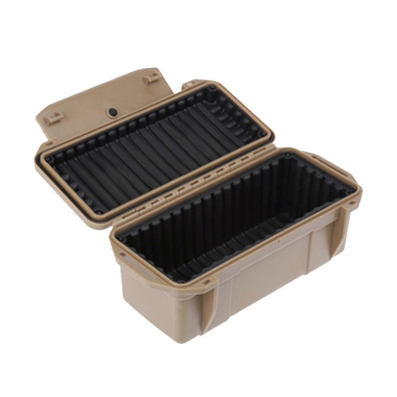 Locking Waterproof Storage Container Tough Storage With Secure Lid And Lock For Garage And Metal Rack Cushioned Sand