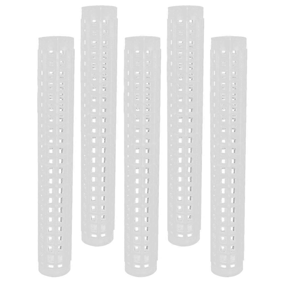 Plastic Moss Pole Climbing Plants Support 5Pcs for Garden Use Transparent PP