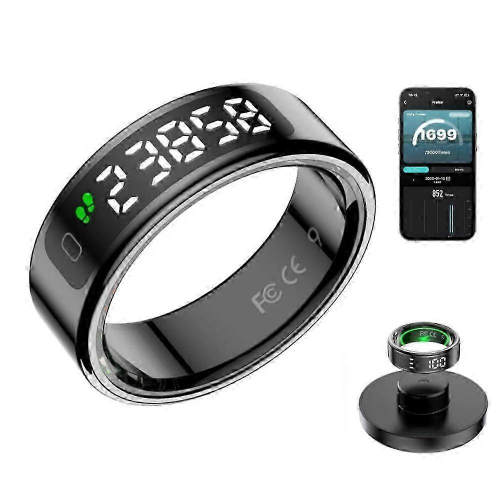 Inteligentny pierścień COLMI R12 z ekranem wyświetlacza i dotykiem, ładowanie bezprzewodowe