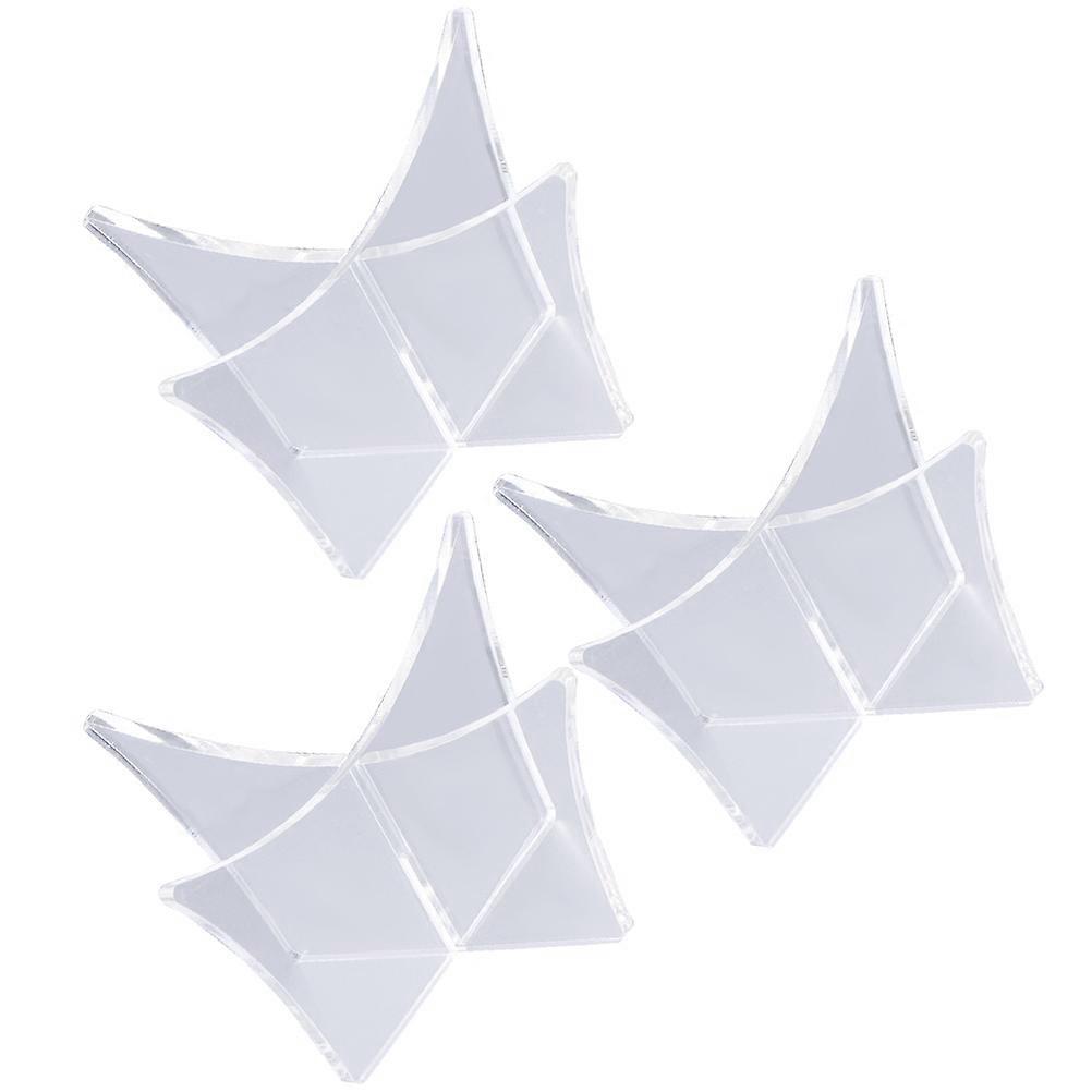 3Pcs Acrylic Ball Stand for Display with Football and Basketball Holder Storage Rack