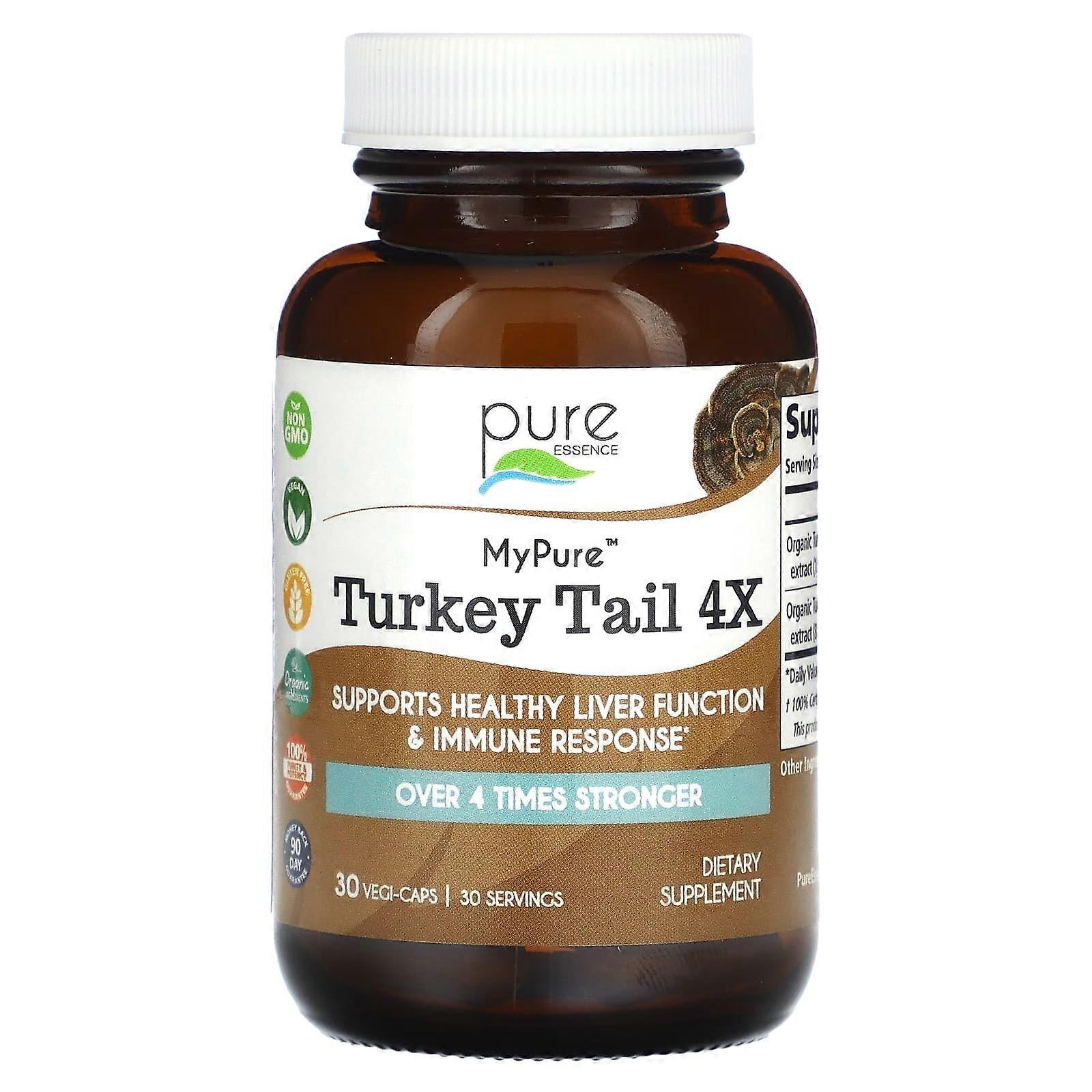 MyPure, Turkey Tail 4X, 30 Vegi-Caps