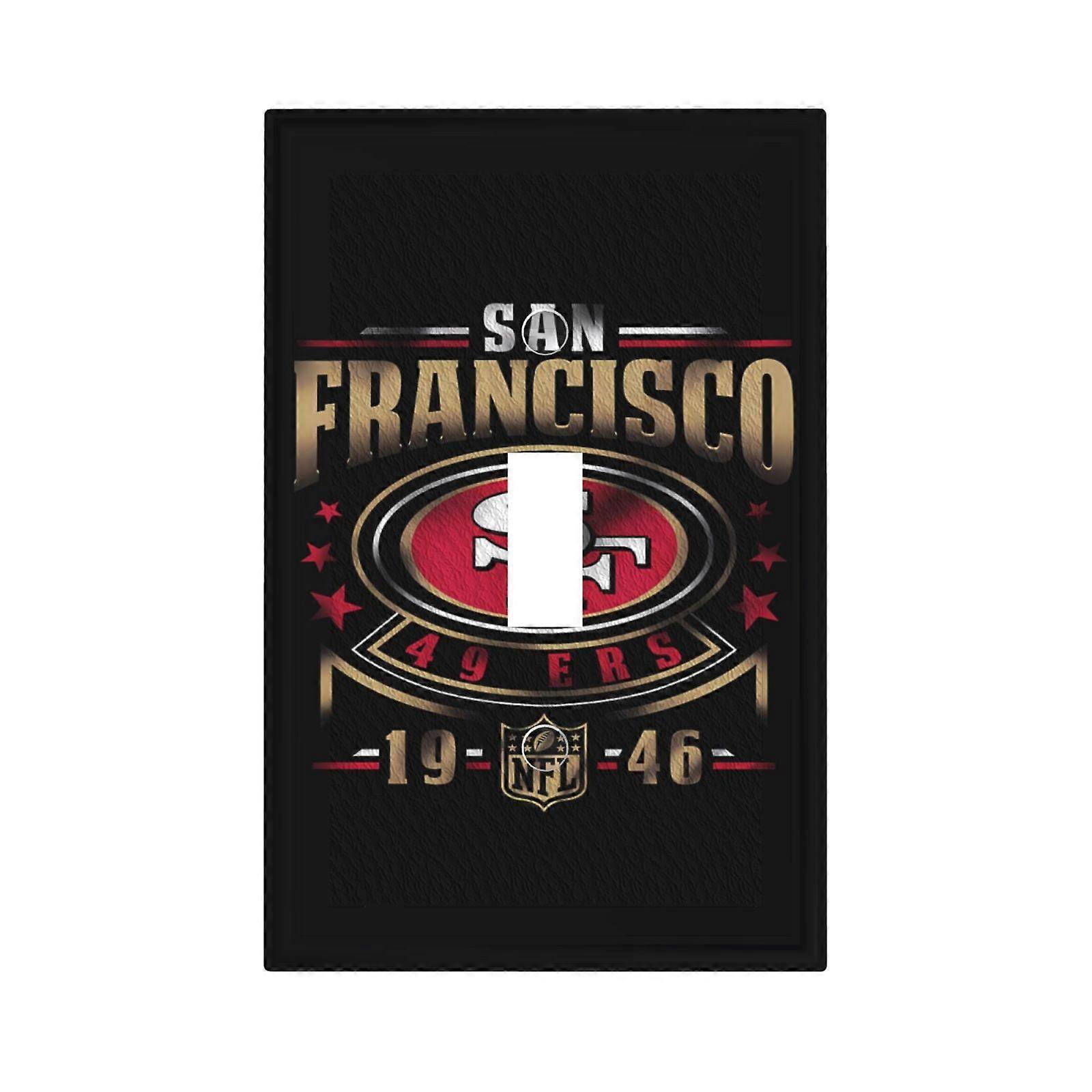 SF 49erss Switching Lights Single Leather Roman Frame Switch Panel Wall Panel Single Double/Pull Light Switch