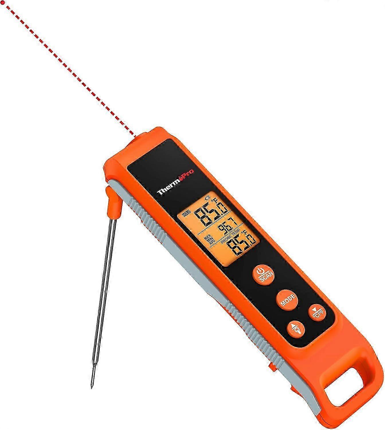 25-26 2025 Latest Model TP420 2-in-1 Instant Read Thermometer for Cooking, Infrared
