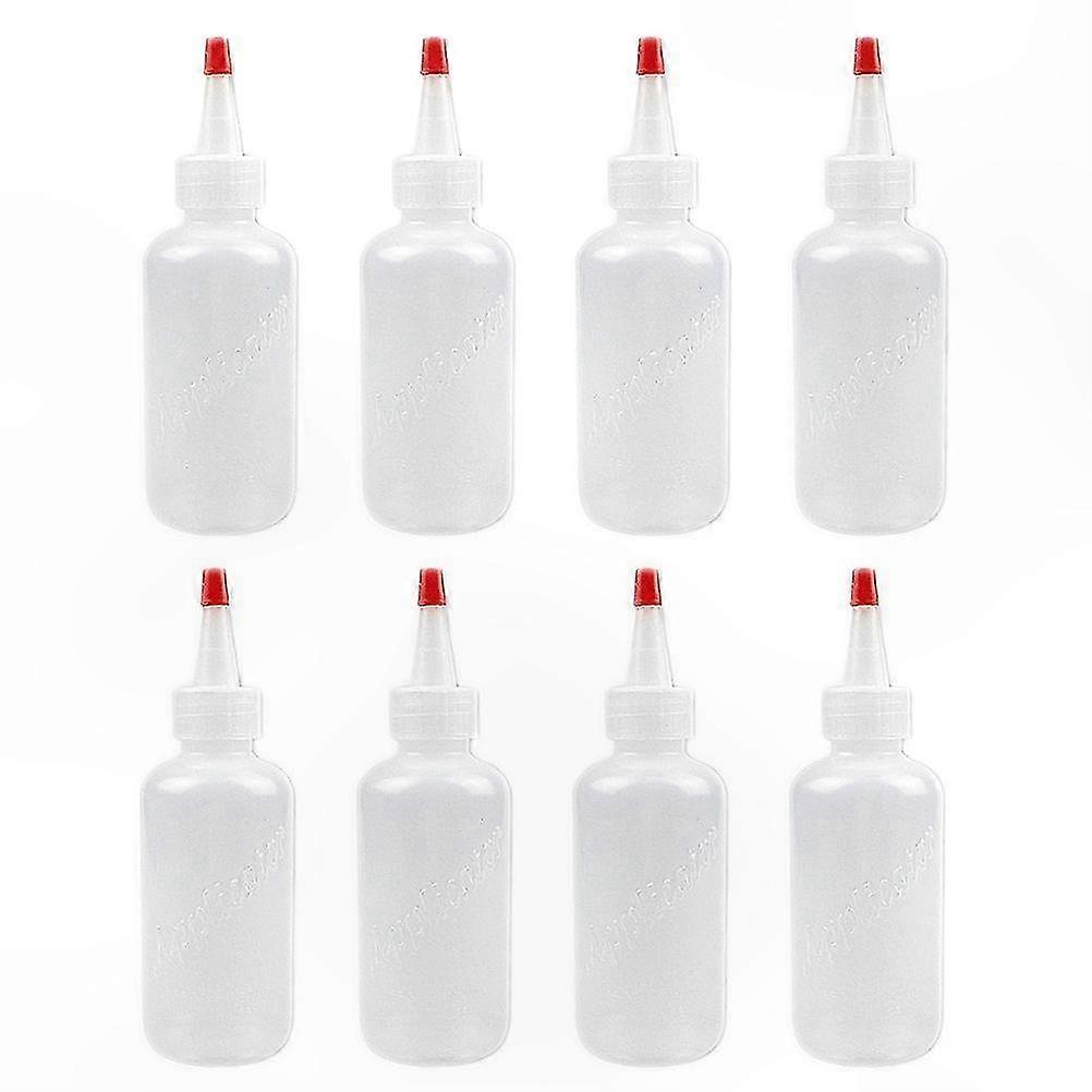 8pcs Multi-functional Glue Bottle Tip Applicator Plastic Squeeze Bottle Durable Liquid Dispenser (120ml)