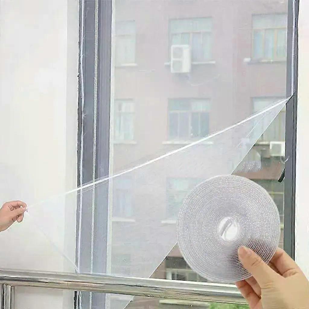 2x Fly screen window 130x150cm, mosquito net, insect protection, H0146