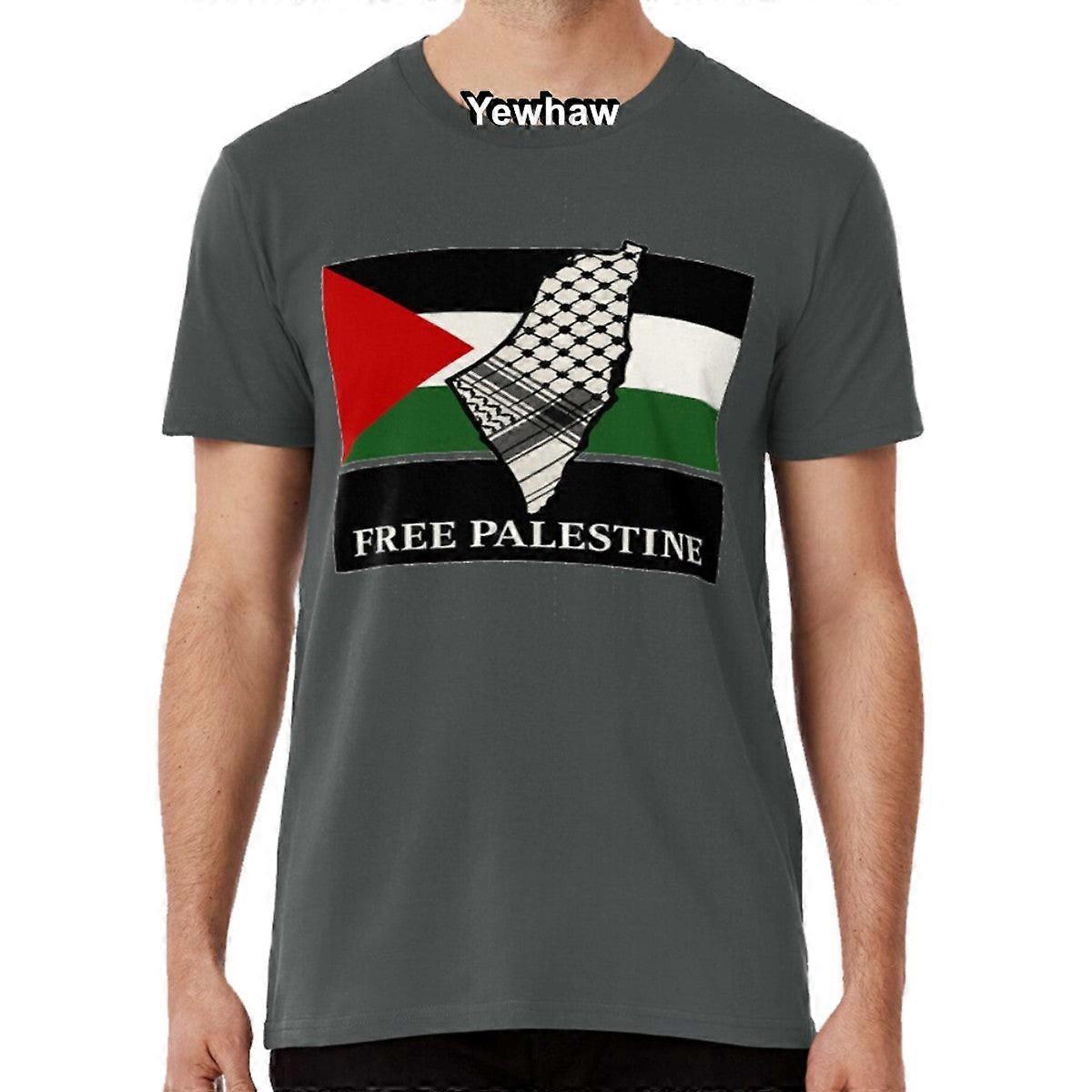 Free Palestine – Iconic Map With Keffiyeh Pattern T-shirt Palestine Map Palestinian Flag Resistance Art