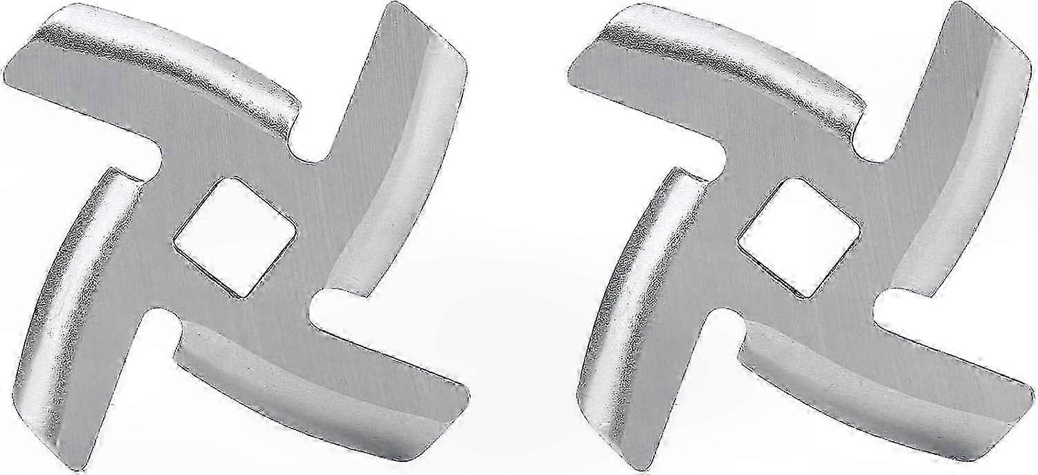 2er-Packung 4-Messer-Fleischwolfscheiben für KitchenAid und manuelle Fleischwölfe