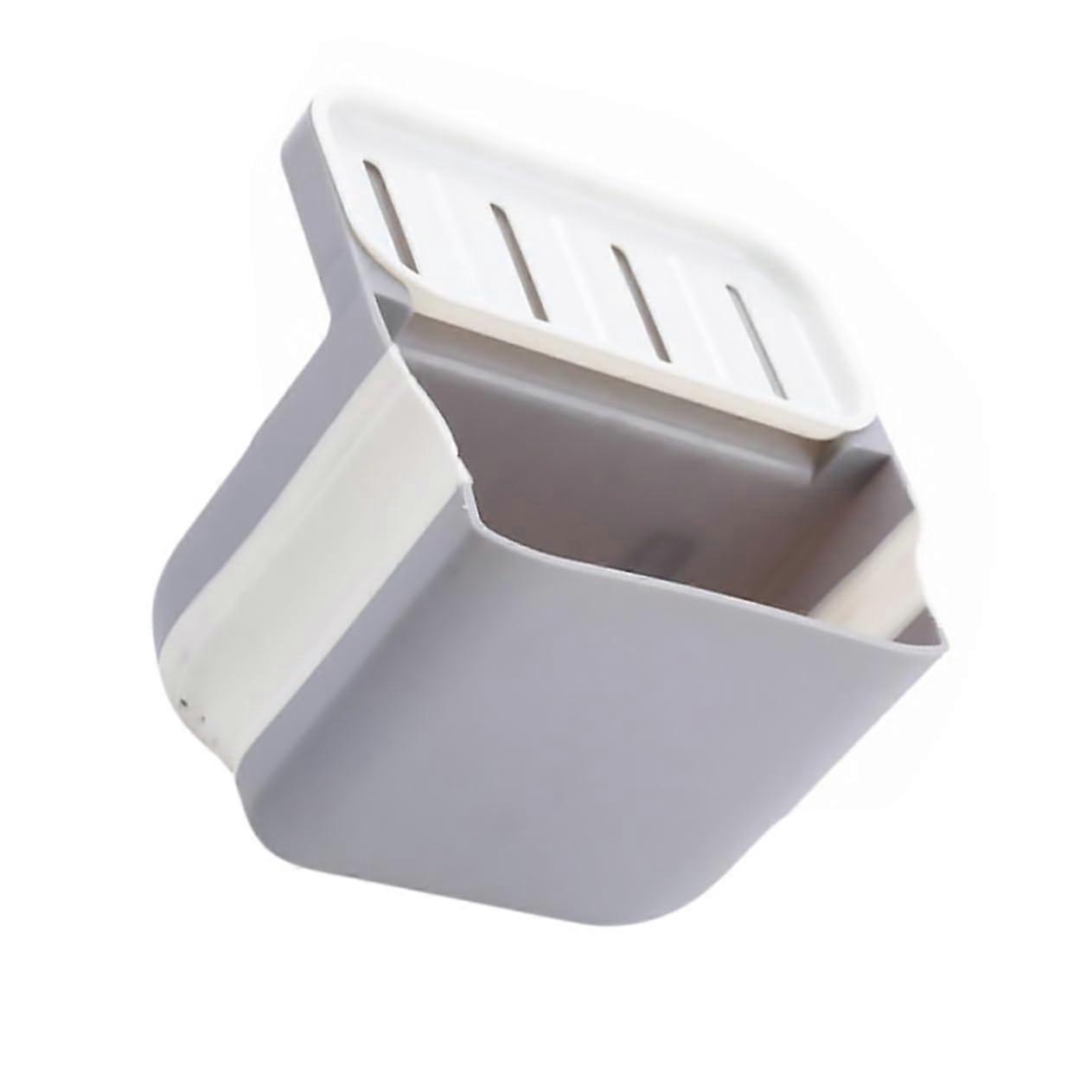 Multipurpose Stretchable Kitchen Sink Drain Basket Collapsible Storage Rack Suspension Design Lightweight Gray