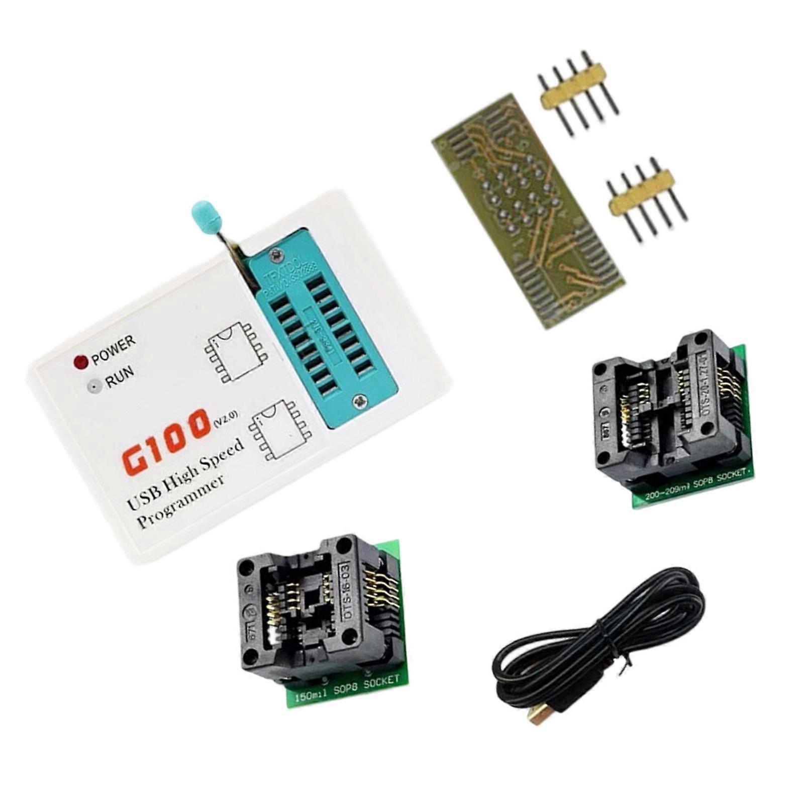 G100 Programmer Automatic SPI Chip Identifier Burning Hardware Firmware Upgrades For /24/25/95 Series Multicolor