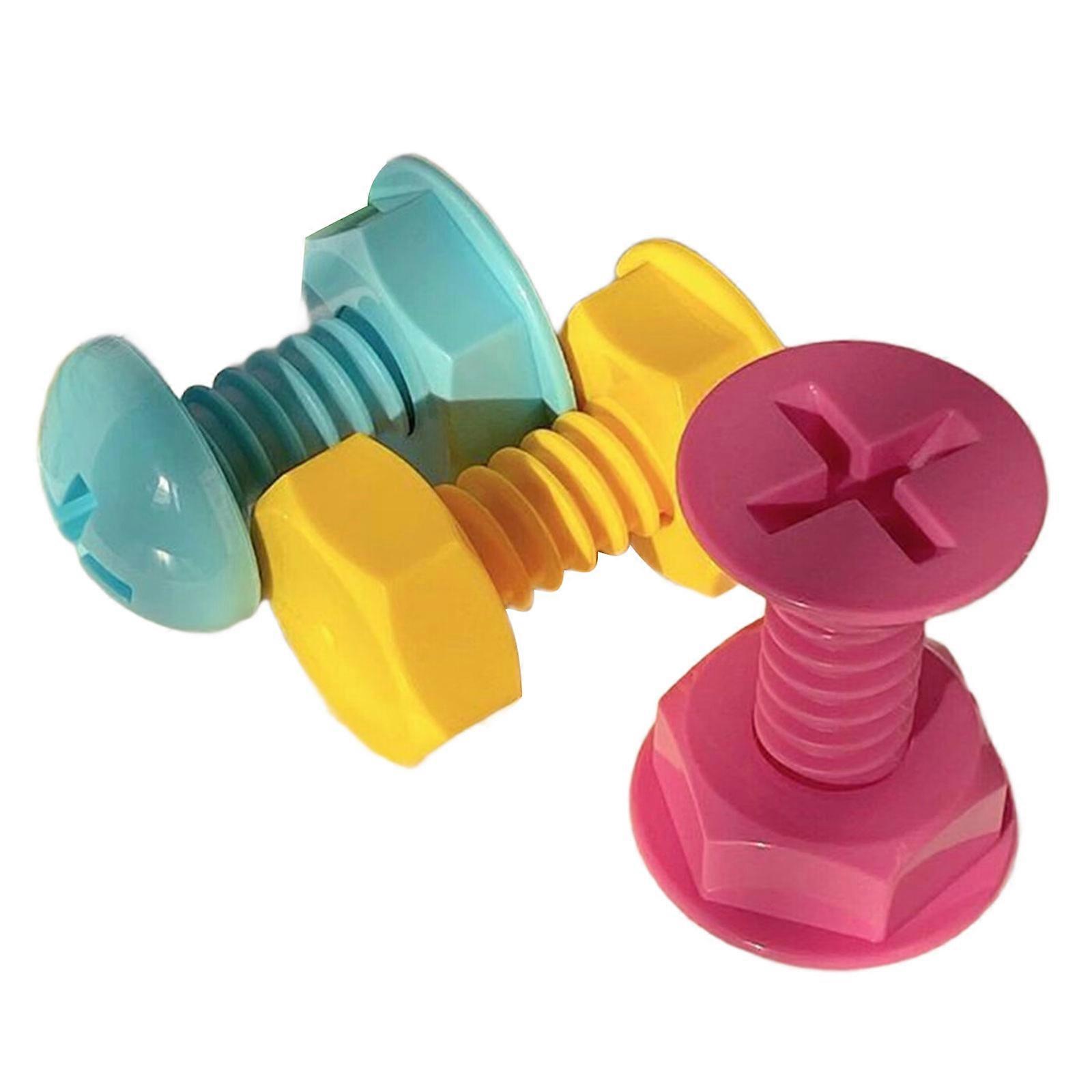 Set of 3 Creative Colorful Screw Shaped Sticky Hooks for Home Organization Bag Hangers Walls and Door Plastic Hooks Multicolor