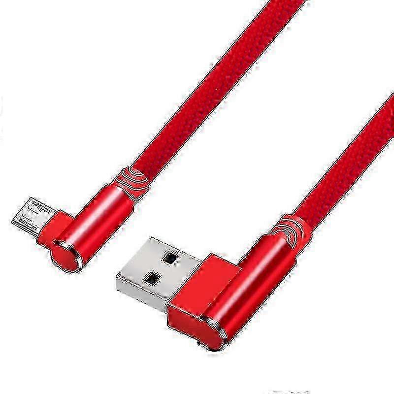 90-Degree Angle Micro USB Charging Cable with 1m 2m and 3m Lengths for Android Devices by TAO