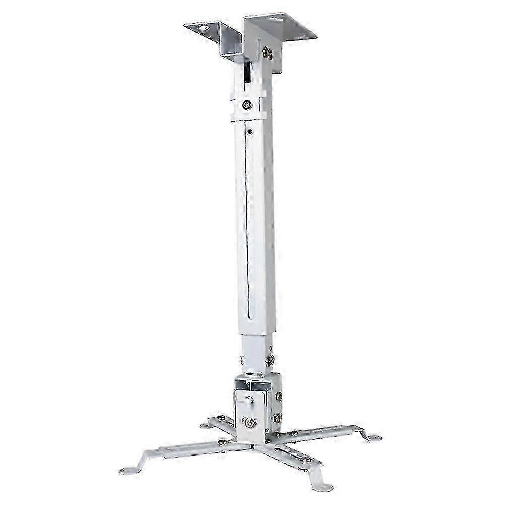 Universal Adjustable Projector Ceiling Mount Loading 15KG Wall Hanging Projector Bracket For LED Proyector Holder 4365 Iron (White)