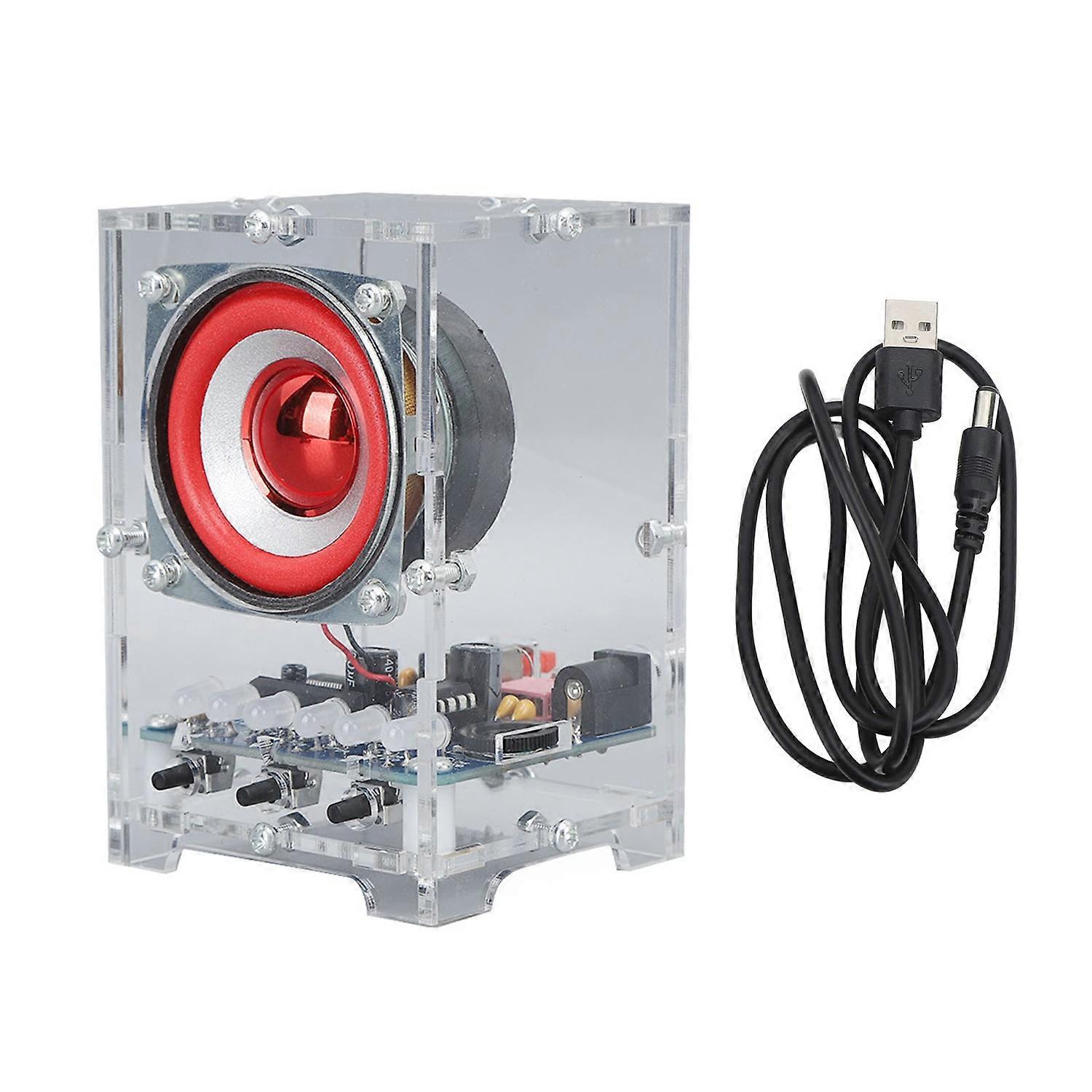 DIY Bluetooth Speaker Kit Electronic Sound Home Stereo Project Kit for Soldering Practice School Edu