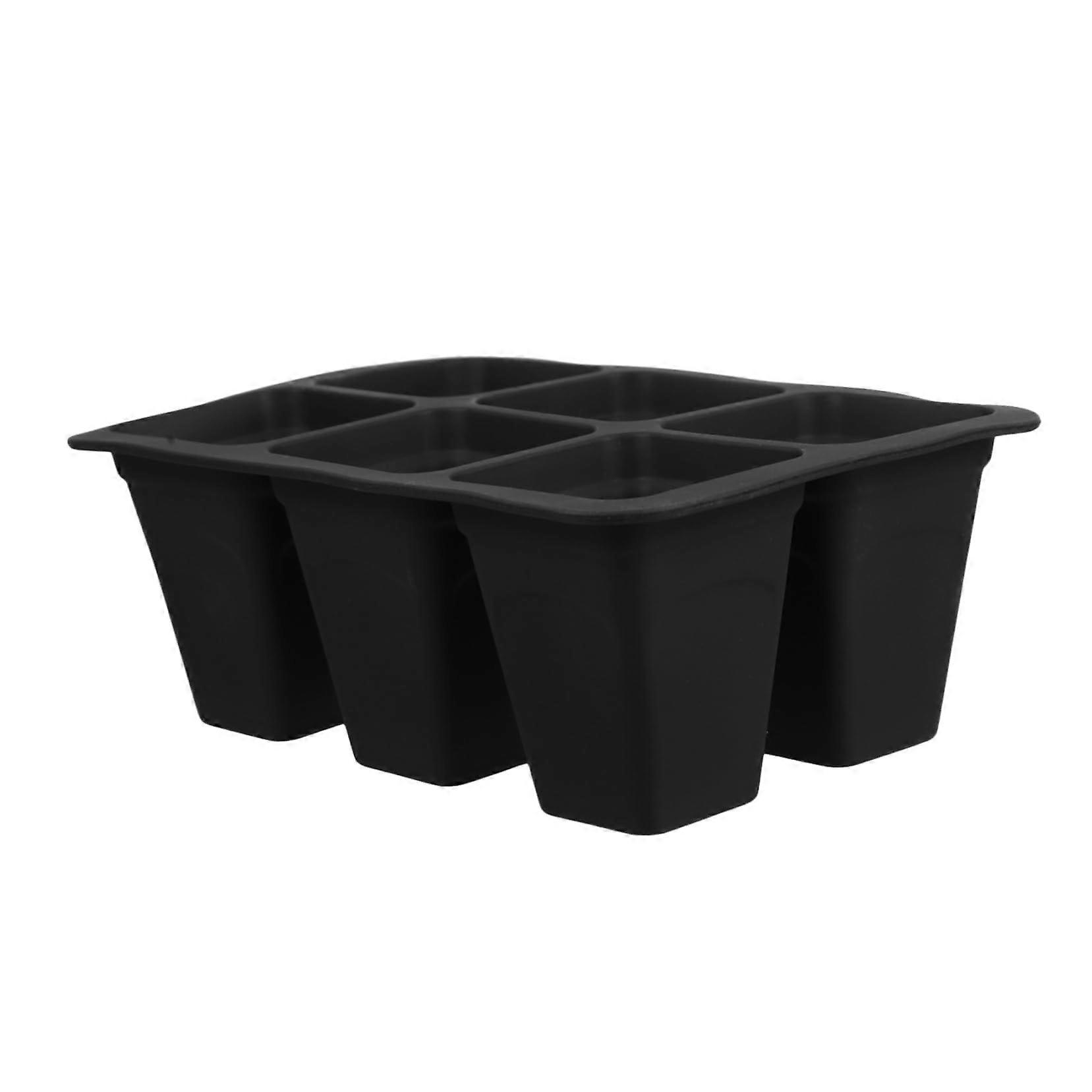 6Hole Silicone Plant Starter Tray 6Well Seedling Reusable Germination Pot Root Control For Farm Balcony Windowsill