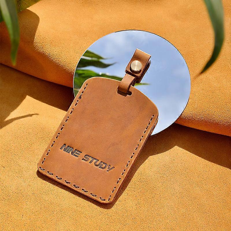 Handmade first-layer ID card holder anti-interference access control card holder work leather case work card student card bag campus