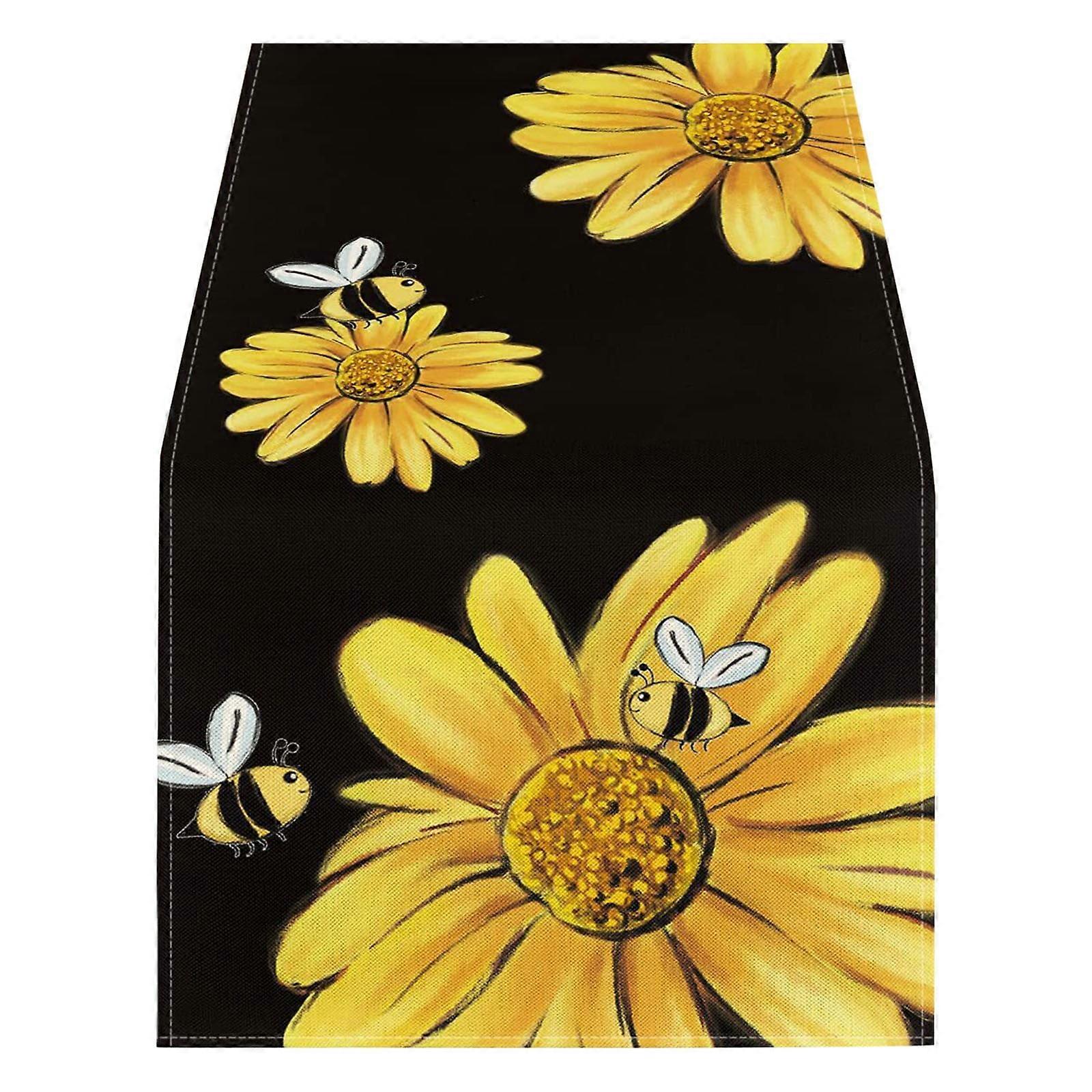 Clearance Tablecloth for Rectangle Tables, Compatible with Spring & Summer Home Decor, Flower Printed, 1Pc