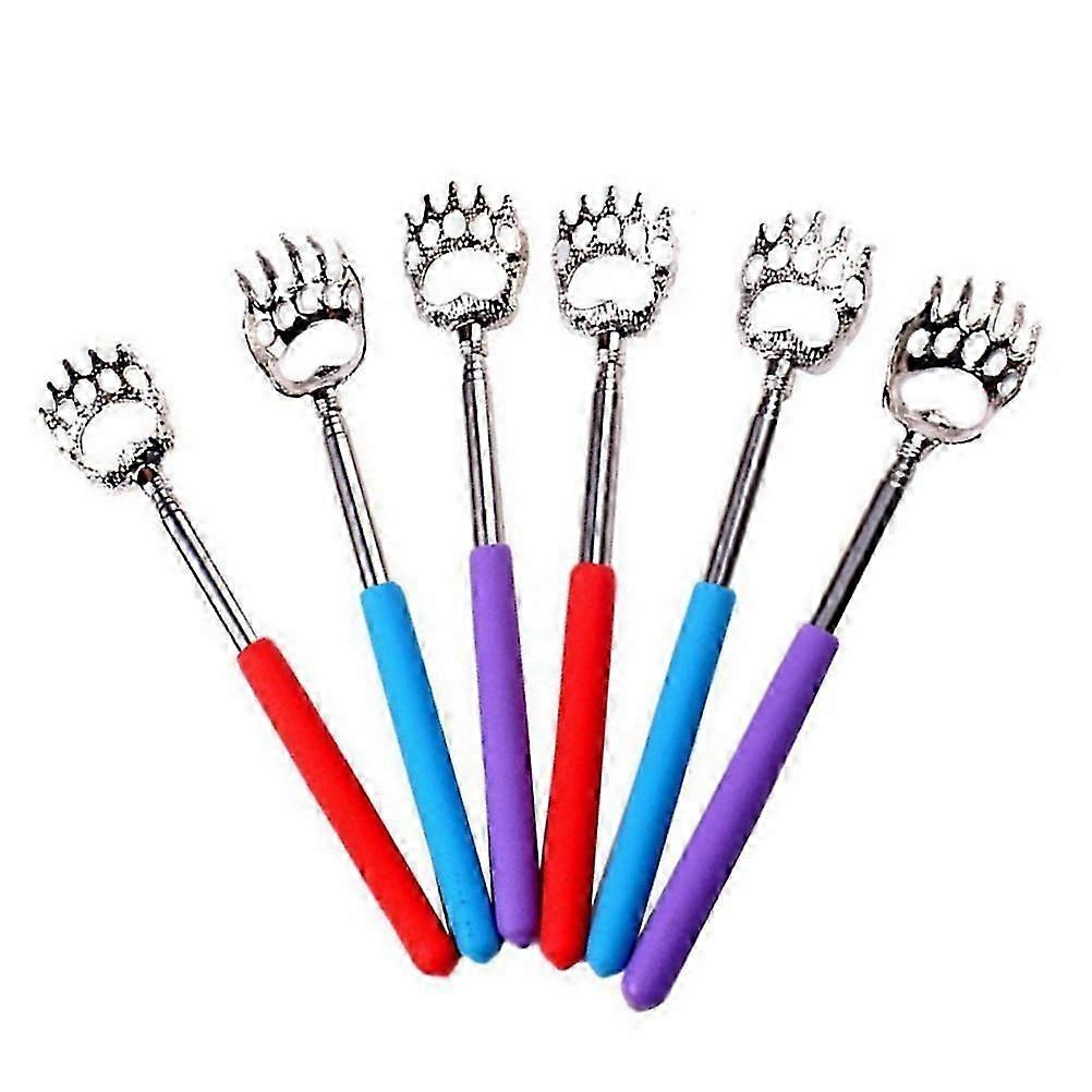 Flexible Back Scratcher Telescoping Claw Shape Tool for Scratching 6Pcs