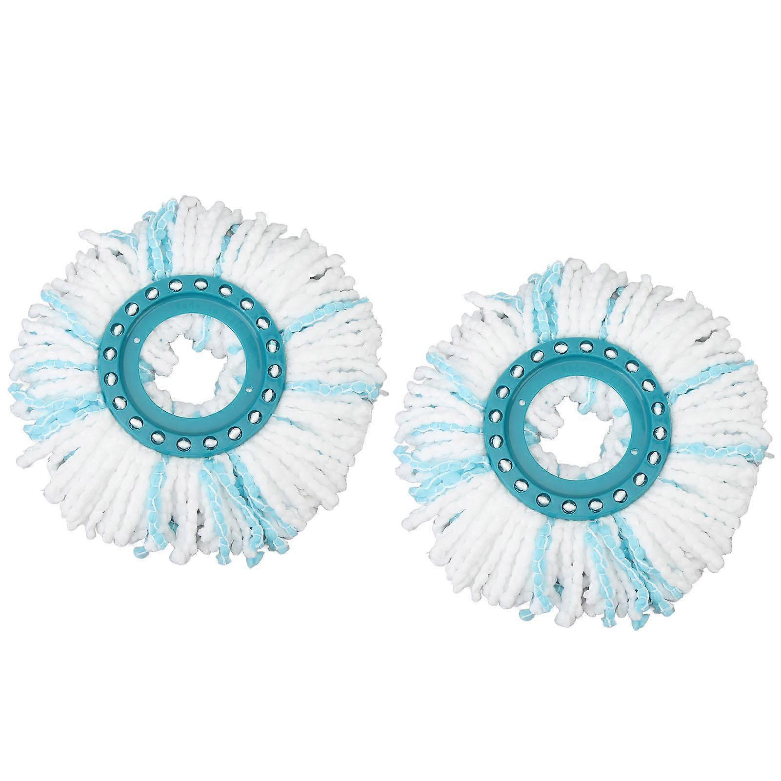 2 Pcs Rotate Mop Replacement Head 360 Degree Spin Mop Highly Absorbent Microfiber Refills Head Easy