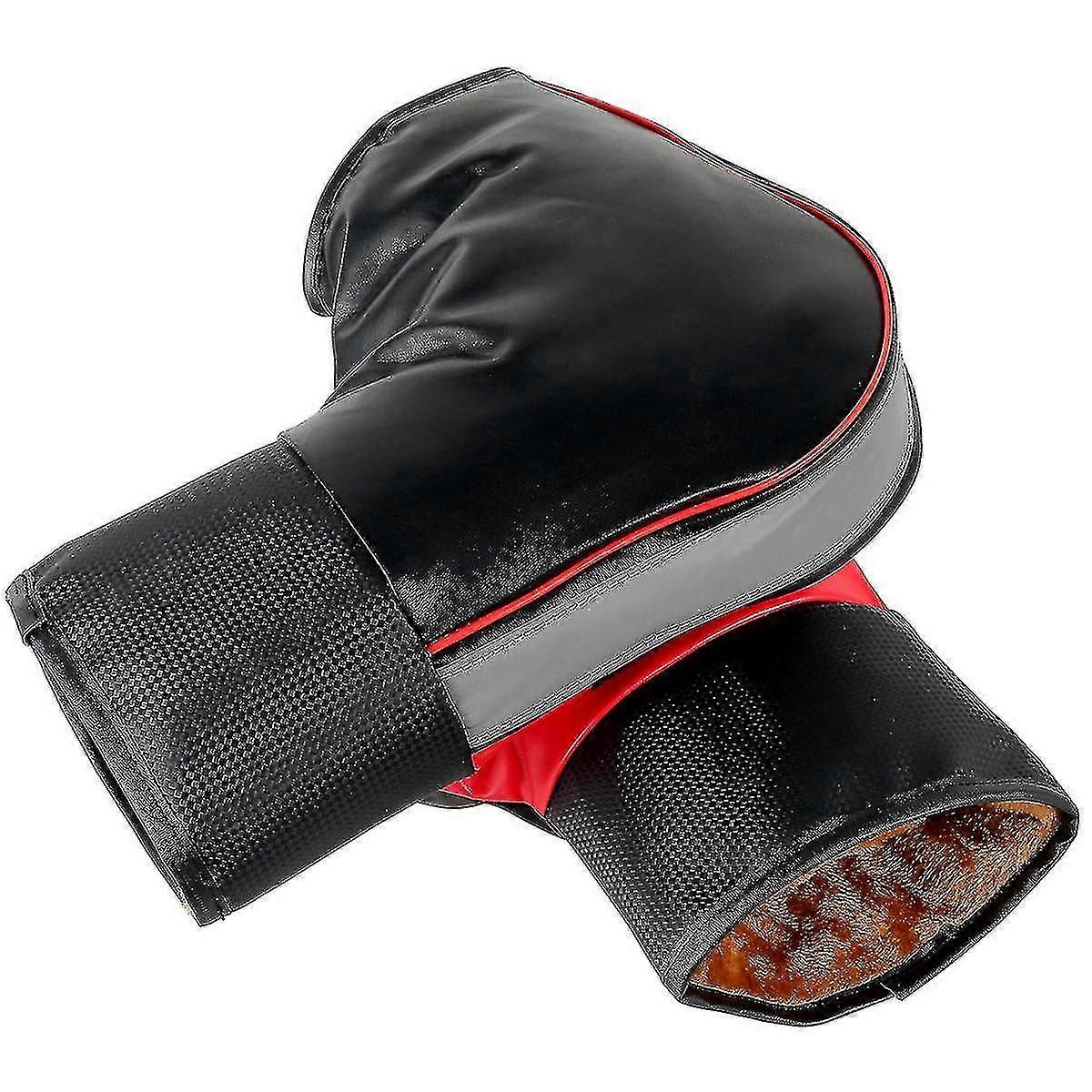 1对摩托车车把套保护摩托车滑板车厚实保暖把手套防雨冬季保暖手套