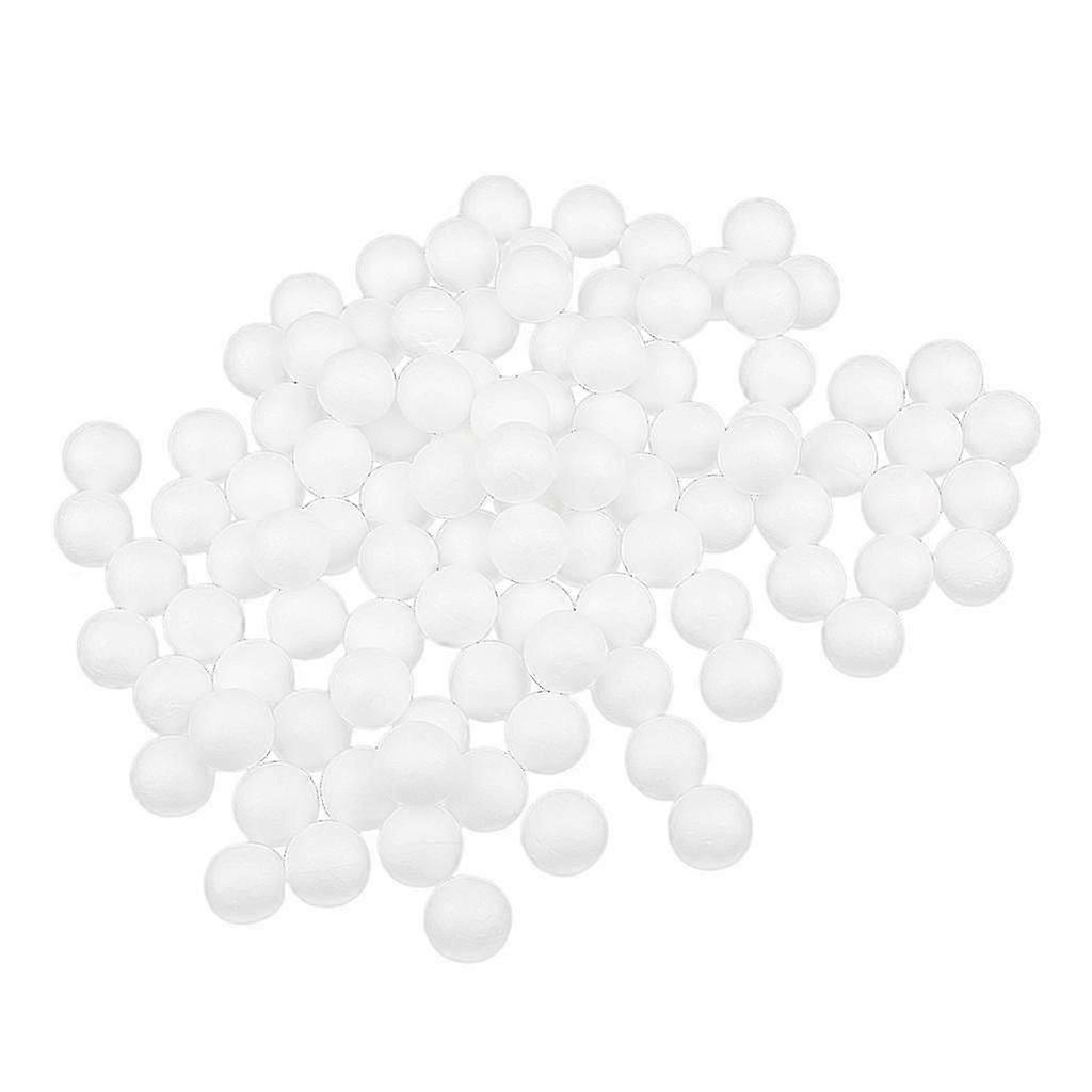 100pcs 25mm Solid White Modelling Craft Polystyrene Foam Balls