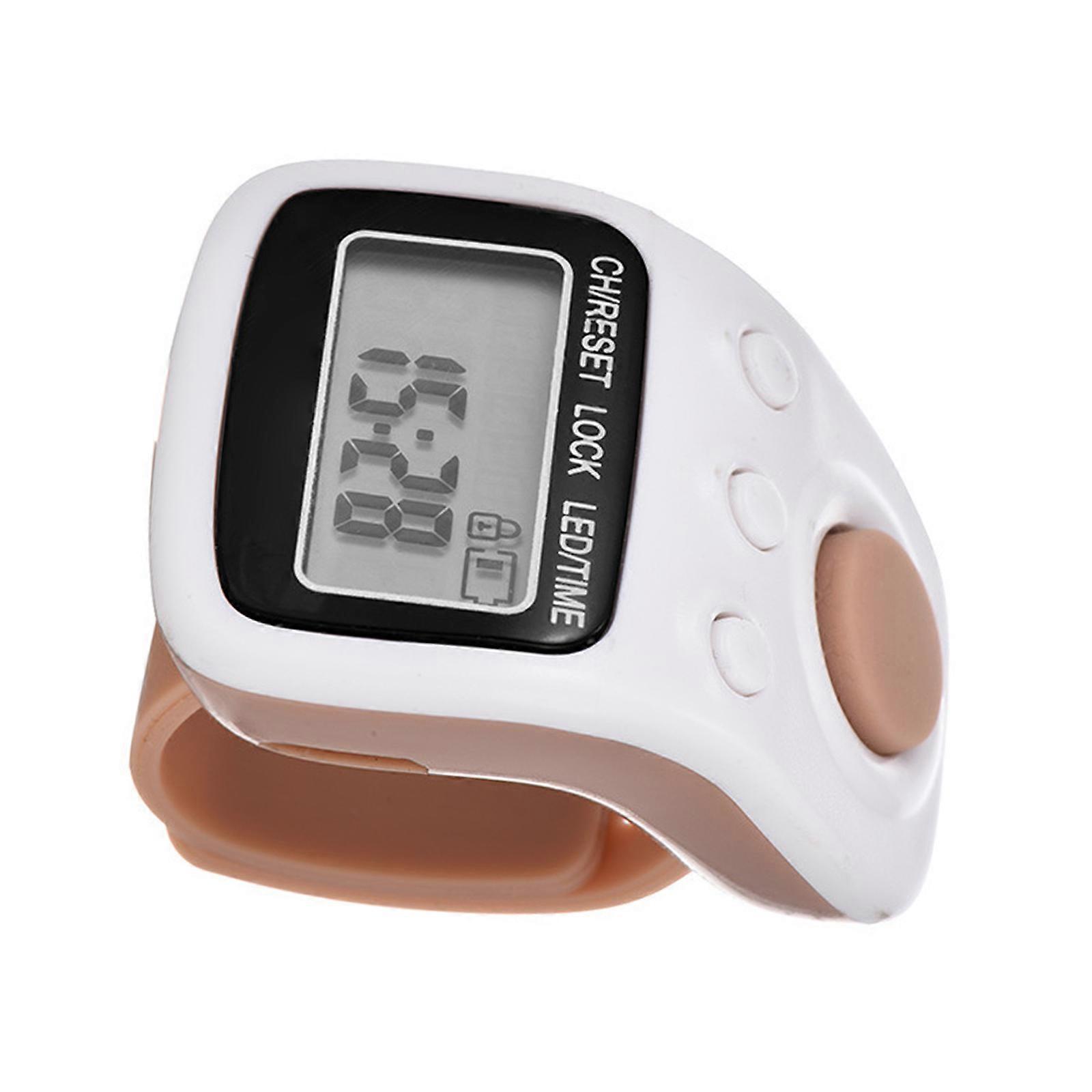 Compteur de doigts électronique, Compteur de tally à affichage numérique LCD, Nombre de nombres à 6 chiffres, Clickers, Compteurs, Clickers Blanc