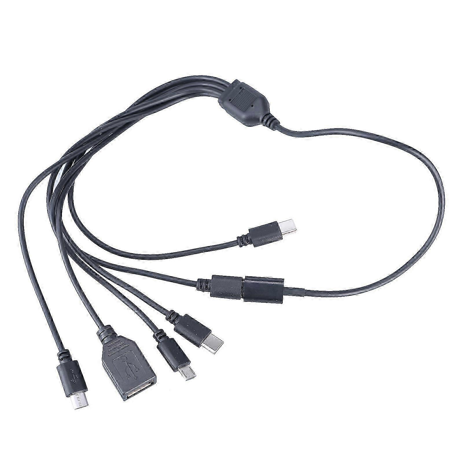 Multi Charging Cable 6 In 1 Type C Female To USB1 And USB C Male Adapter for Multiple Electronics Devices Tablets