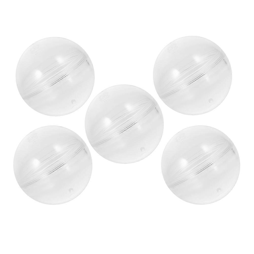 Vending Machine Transparent Capsules Plastic Round Balls Storage 5Pcs