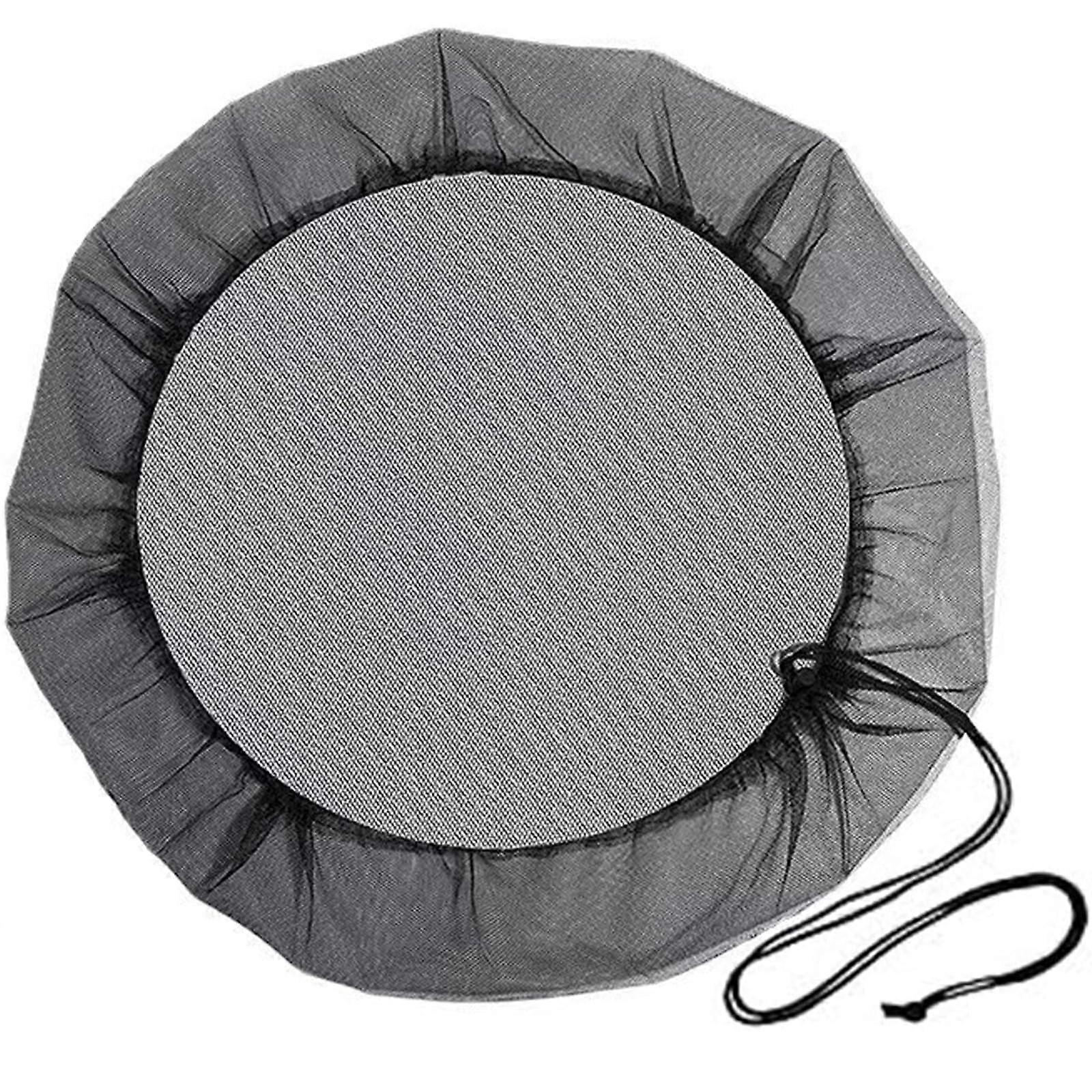 Rain Barrel Mesh Cover 47 Inch TearResistant Net with Drawstring for Outdoor Rainwater Collection