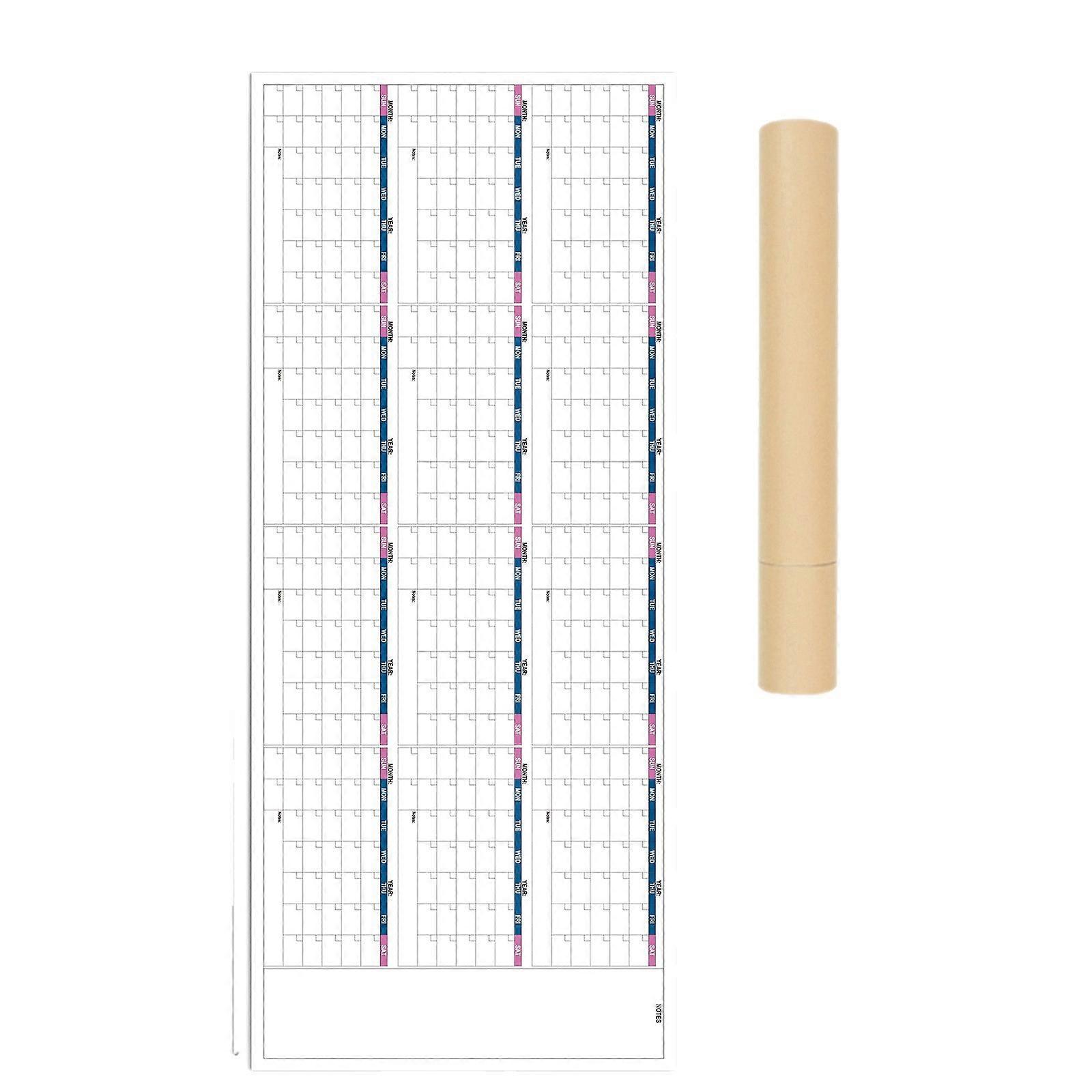 2026 Wall Mount Calendar Full Year to View Calendar Yearly Planner Office Home Wall Organiser Planner for Scheduling Multicolor