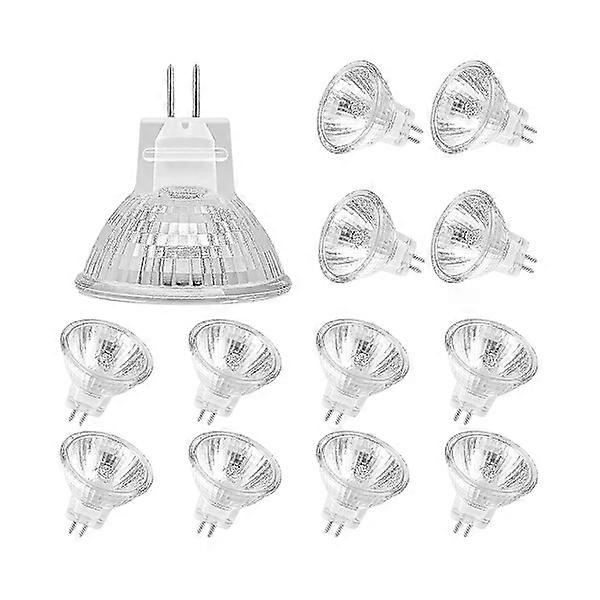 12 pcs mr11 halogen bulbs gu4 halogen lamp 12v 20w mr11 gu4 dimmable lamp glass cover for ceiling li [DB] yc