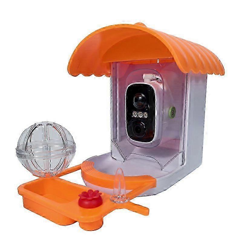 Smart Bird Feeder with Camera Solar Powered, 2K HD Record Video Bird Camera Live, AI Identify Auto Capture, Ideal Gift for Family and Birds Lover