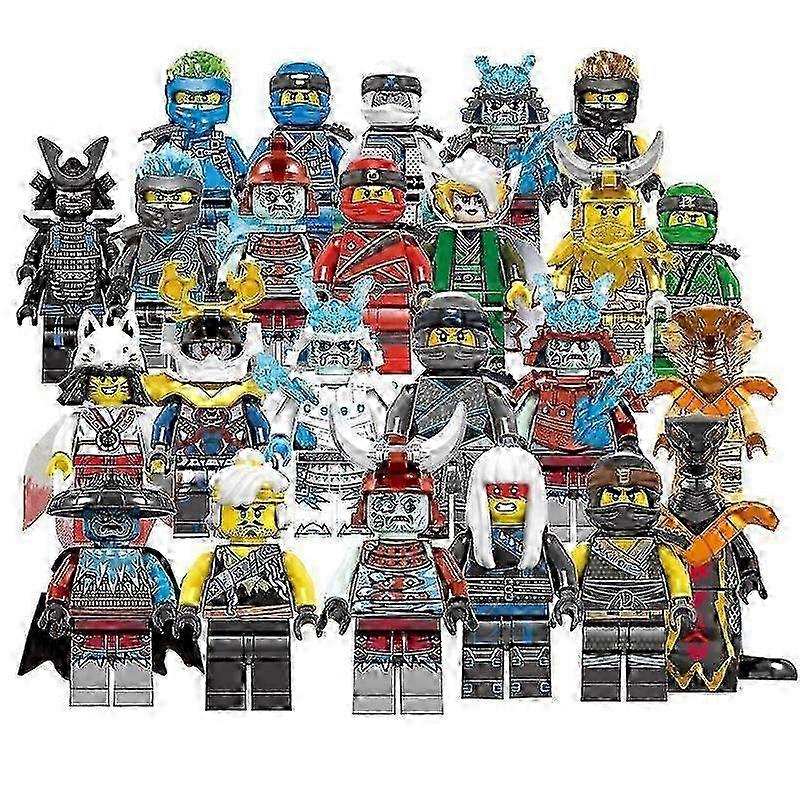 f Set Of 24 Pcs Ninjago Mini Figures Kai Jay Sensei Wu Master Building Blocks Toys