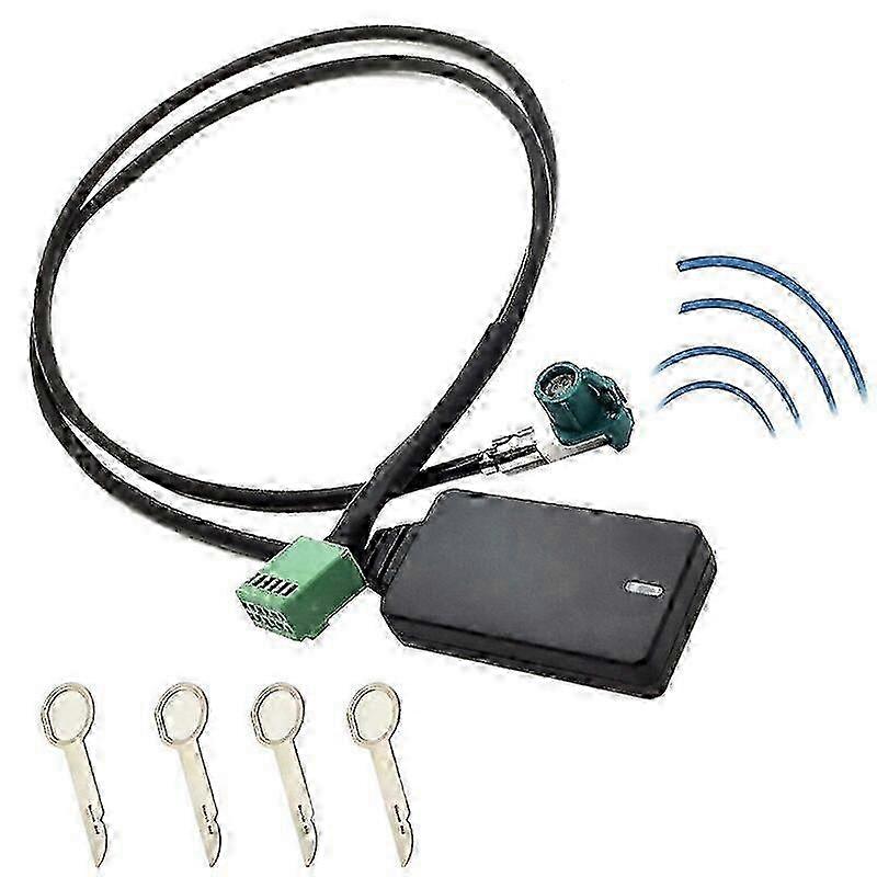 12 Pin 12V Car Wireless AUX Bluetooth 5.0 Adapter Hands Free Auto Bluetooth Car Kit o Cable for A3 A4 B8 B6 A6 C6 B7 C6 25-26