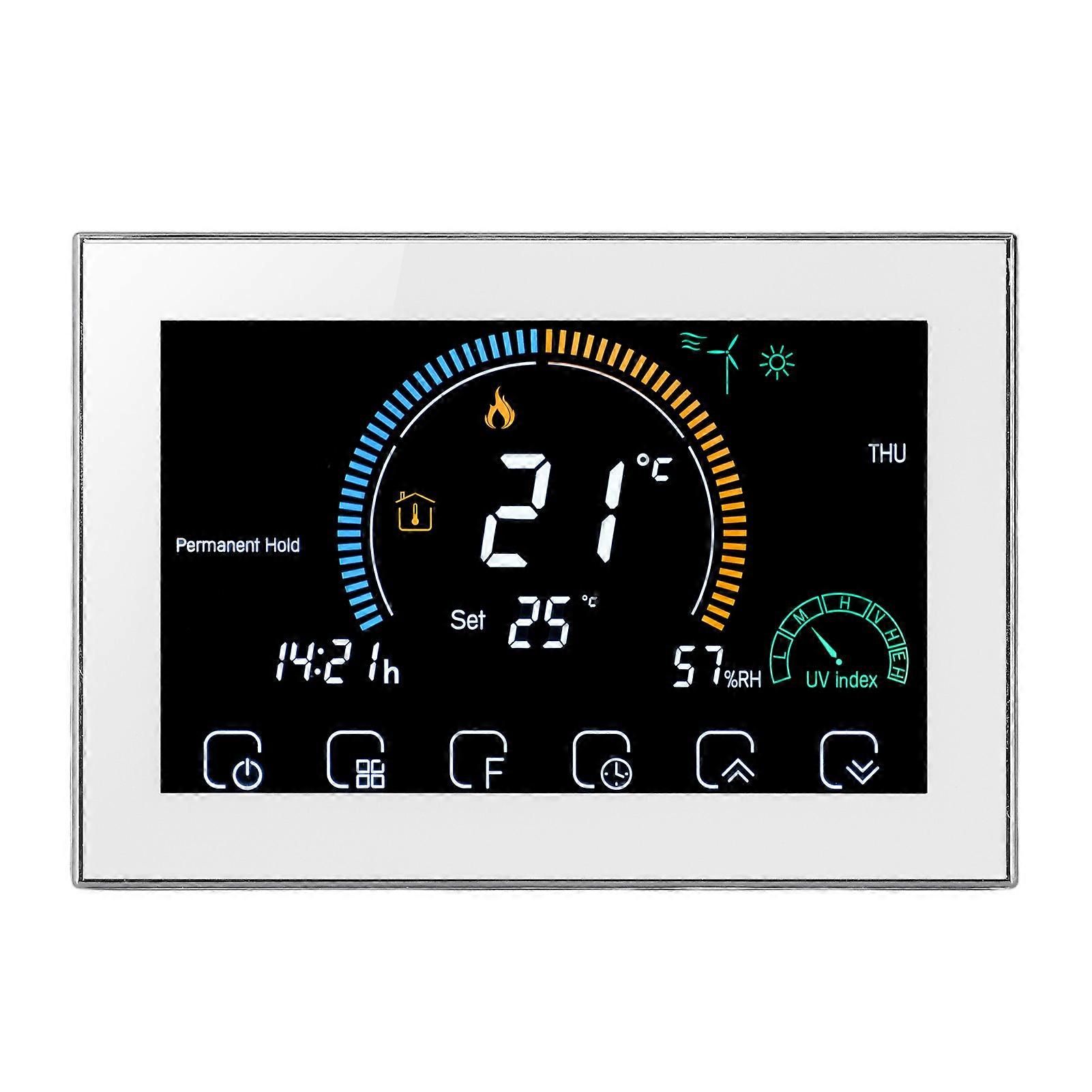 WiFi LCD Smart Temperature Controller for Floor Heating 95‑240V 16A White