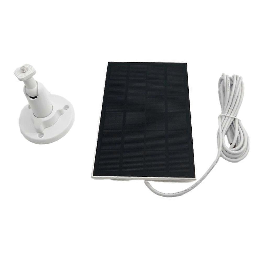 3W 6V Solar Panel Charger 360° Adjustable Wall Mount Solar Cells Micro-USB+Type-C Camera Solar Panel