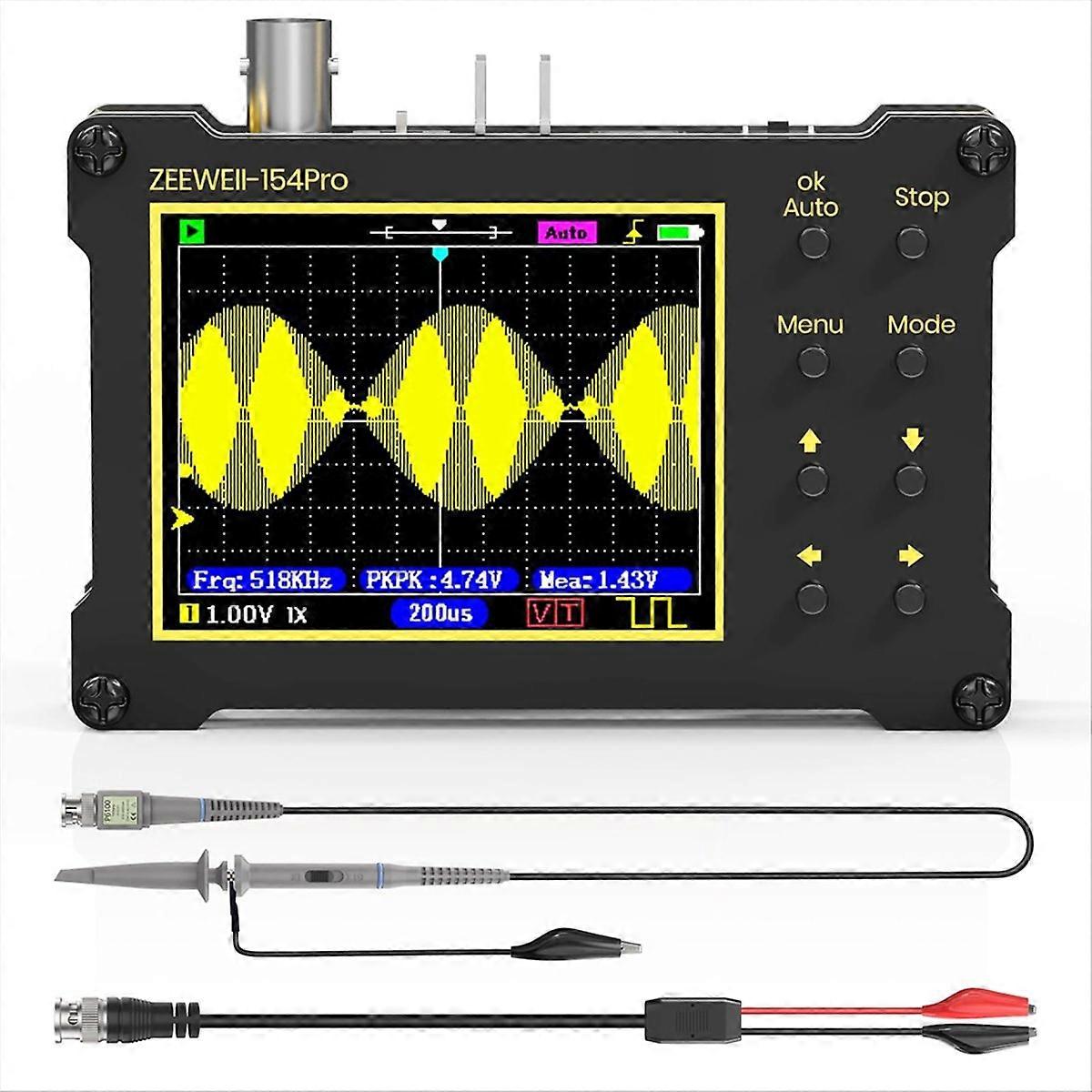 Handheld digital oscilloscope built-in function generator