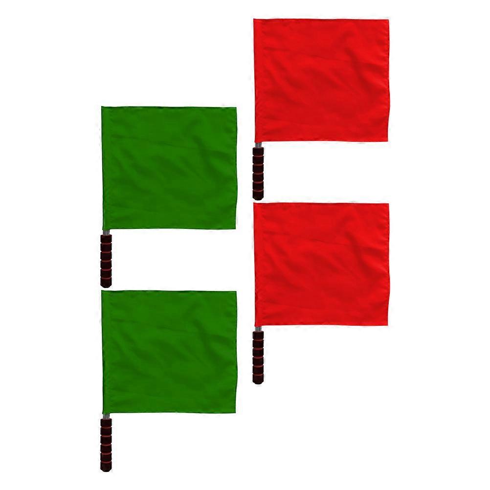 4 pièces arbitre drapeau à main petit drapeau à main match drapeau de signal match drapeau de sécurité drapeau de commandant drapeaux