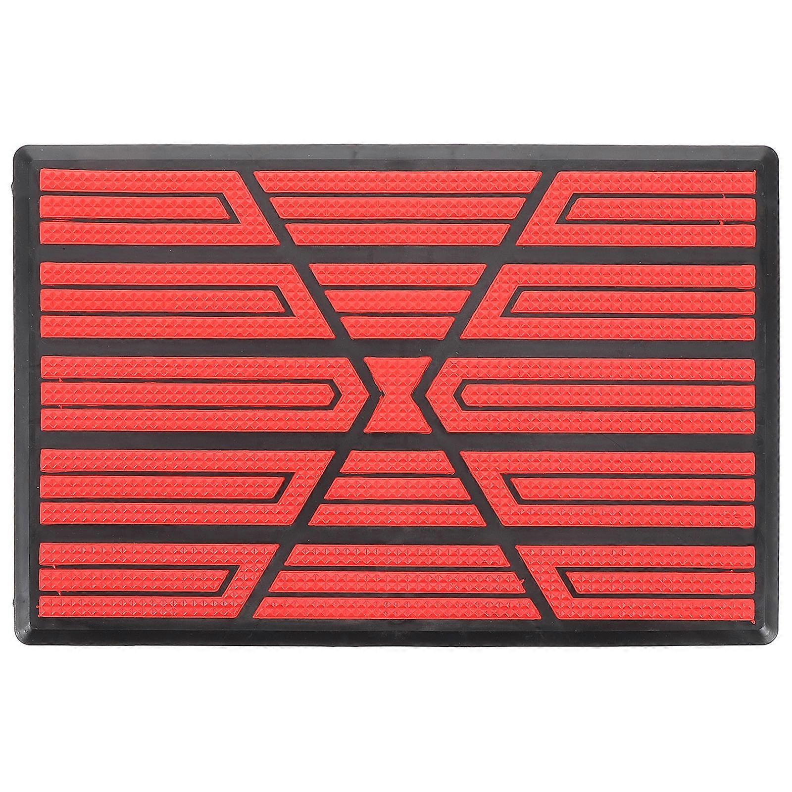 Red Car Floor Mat Patch for Easy Installation and Replacement Nonslip Pedal Pad Protector for Car