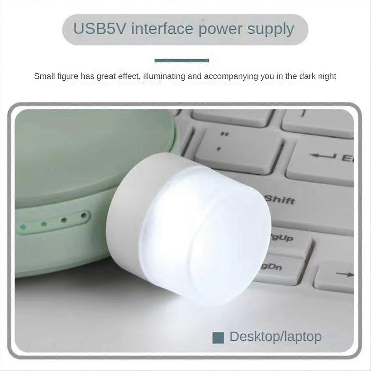 Mini USB Night Light Eye Protection Book Reading Light,White Light