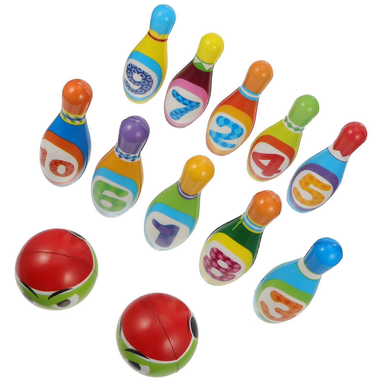 1 Set Enfants Bowling Jouet Bowling Jeu Jouet Numéro Cognition Jouet éducatif
