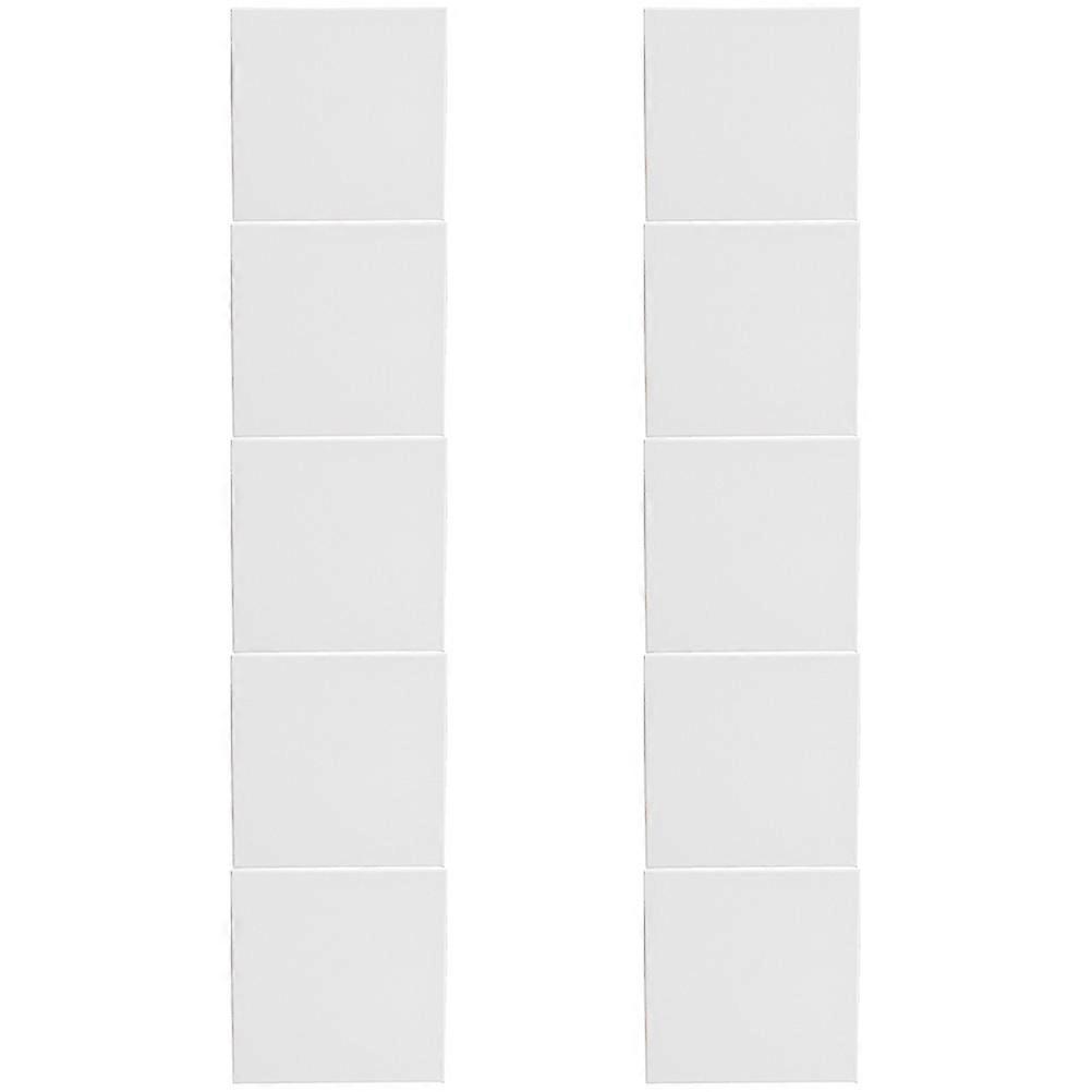 Oil Painting Frames 10Pcs Square Shape Canvas Boards For DIY Crafts Light Grey Color Art Creation