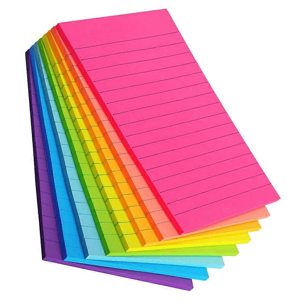 Colored Self-Adhesive Memo Pads Sticky Tabs for Office Use 8Pcs Notepads