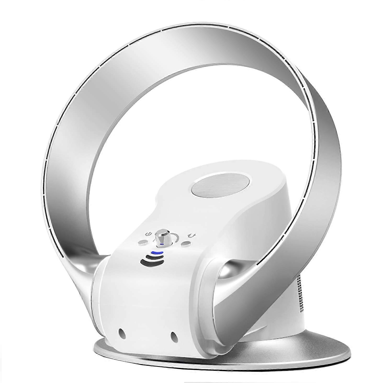 Bladeless Wall Mounted Fan with Remote, Quiet WideAngle Airflow, Energy Saving Sleep Timer