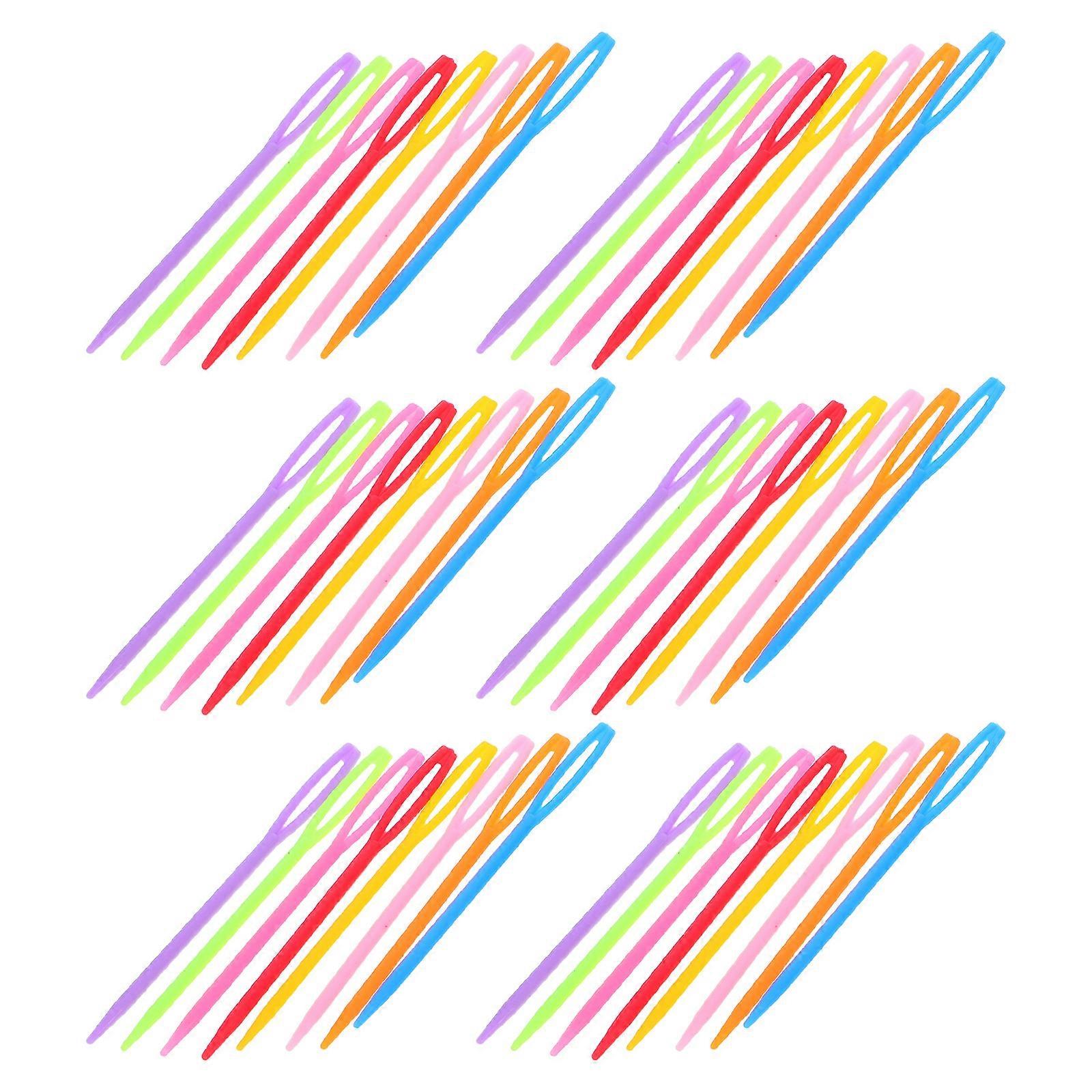 Plastic Large Eye Sewing Needle for Yarn Projects with 2000Pcs Assorted Colors